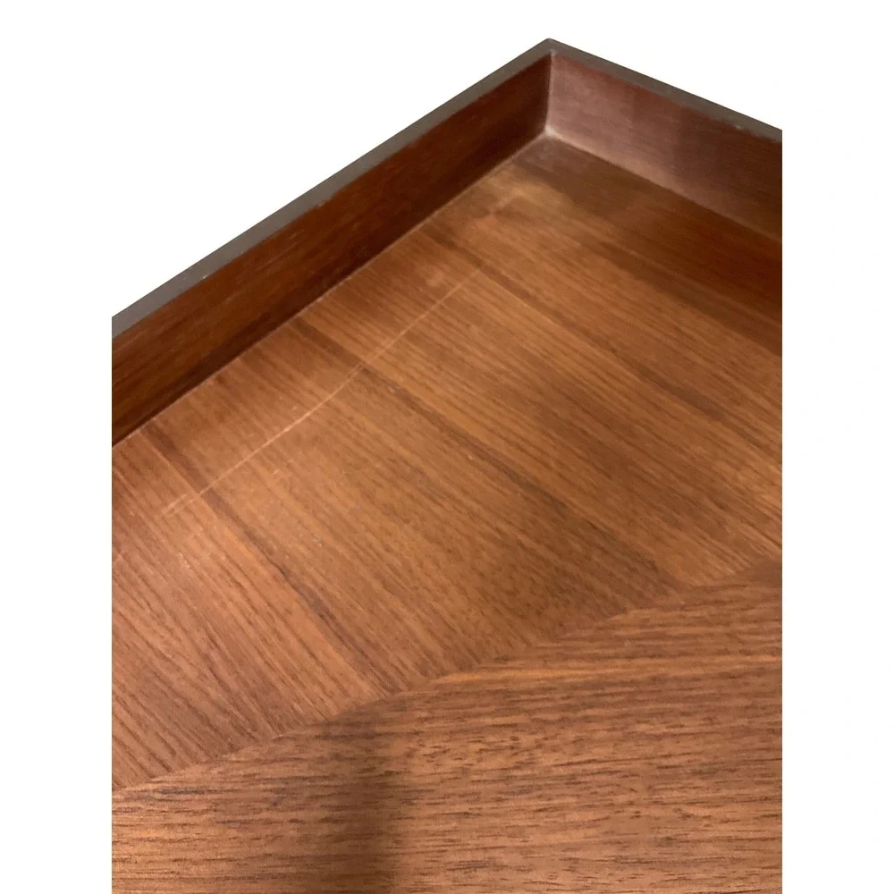 Williams Sonoma West Elm Wooden Square Tray Large Serving Decorative 20x20
